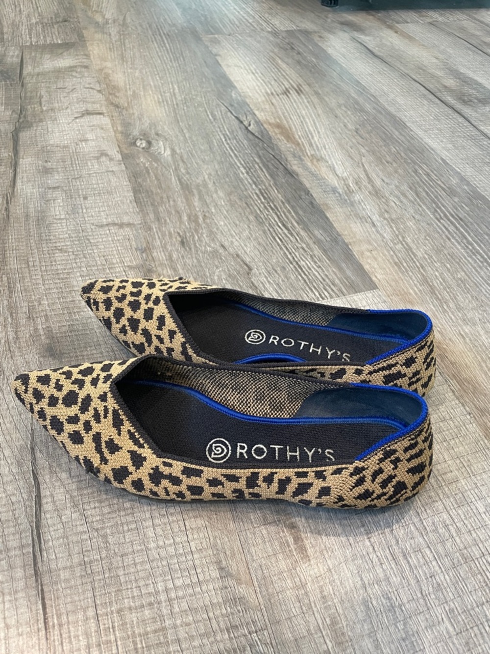 Rothy's Leopard-Print Pointed Flats - Picture 2 of 6